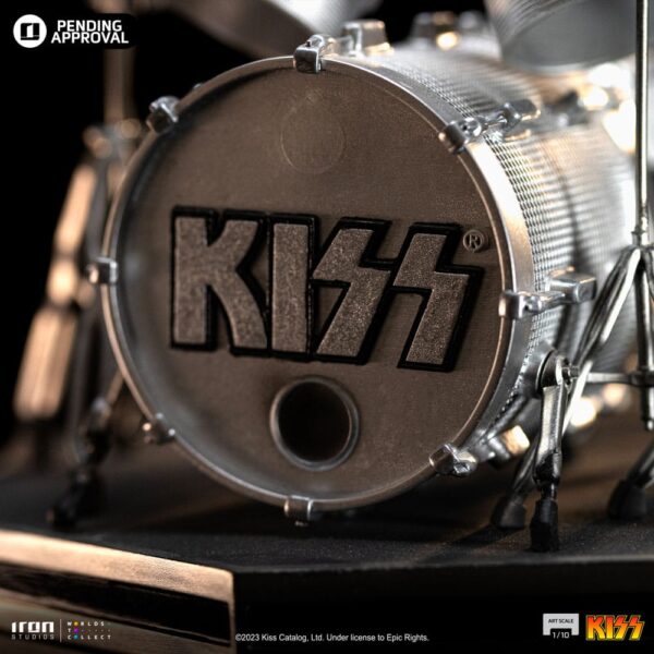 Kiss Art Scale Szobor 1/10 Peter Criss Limited Edtition 22 cm