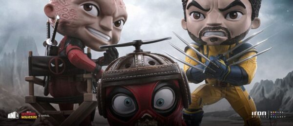 Deadpool & Wolverine Mini Co. PVC Figura Deadpool and Wolverine set Unmasked 14 cm