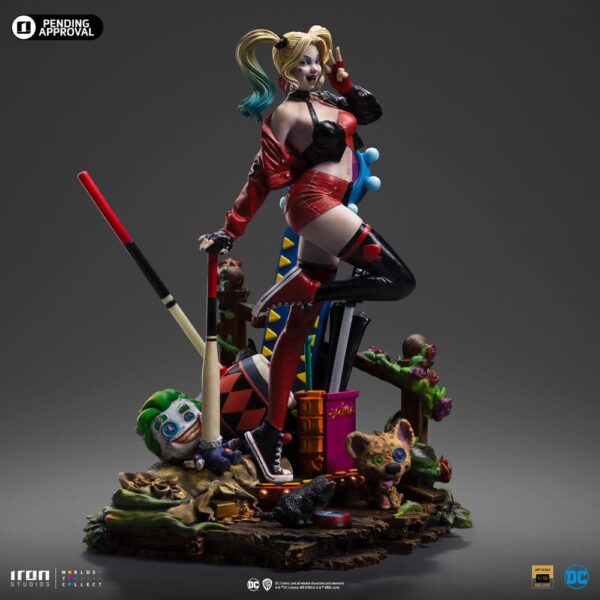 DC Comics Deluxe Art Scale Szobor 1/10 Harley Quinn (Gotham City Sirens) 22 cm DC Comics Deluxe Art Scale Szobor 1/10 Harley Quinn (Gotham City Sirens) 22 cm