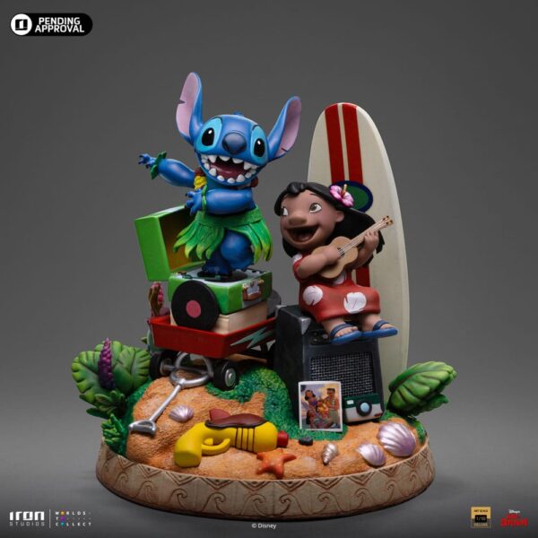Lilo & Stitch Deluxe Art Scale Szobor 1/10 Lilo & Stitch 20 cm