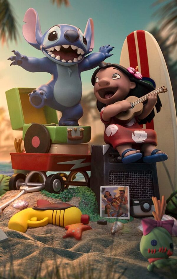 Lilo & Stitch Deluxe Art Scale Szobor 1/10 Lilo & Stitch 20 cm