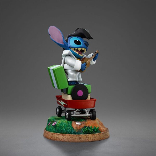 Lilo & Stitch Art Scale Szobor 1/10 Stitch King of Rock 17 cm Lilo & Stitch Art Scale Szobor 1/10 Stitch King of Rock 17 cm