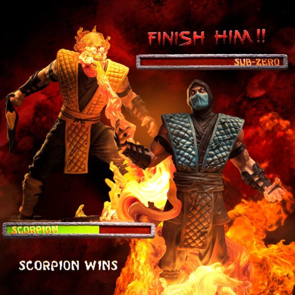 Mortal Kombat Deluxe Art Scale Szobor 1/10 Scorpion Fatality 27 cm Mortal Kombat Deluxe Art Scale Szobor 1/10 Scorpion Fatality 27 cm