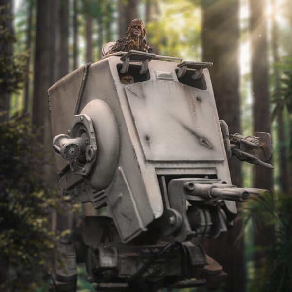 Star Wars Demi Art Scale Szobor 1/20 AT-ST and Chewbacca 53 cm Star Wars Demi Art Scale Szobor 1/20 AT-ST and Chewbacca 53 cm