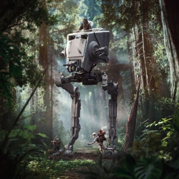Star Wars Demi Art Scale Szobor 1/20 AT-ST and Chewbacca 53 cm Star Wars Demi Art Scale Szobor 1/20 AT-ST and Chewbacca 53 cm