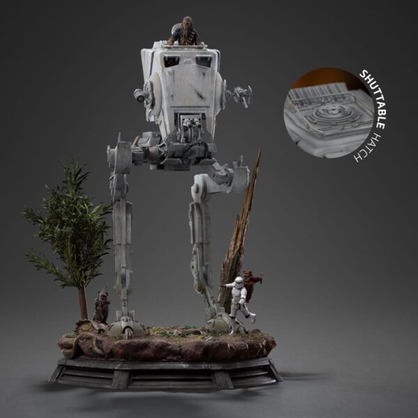 Star Wars Demi Art Scale Szobor 1/20 AT-ST and Chewbacca 53 cm Star Wars Demi Art Scale Szobor 1/20 AT-ST and Chewbacca 53 cm