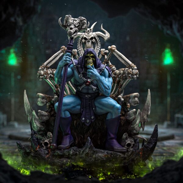Masters of the Universe Prime Scale Szobor 1/3 Skeletor 10th Anniversary Ver. 67 cm