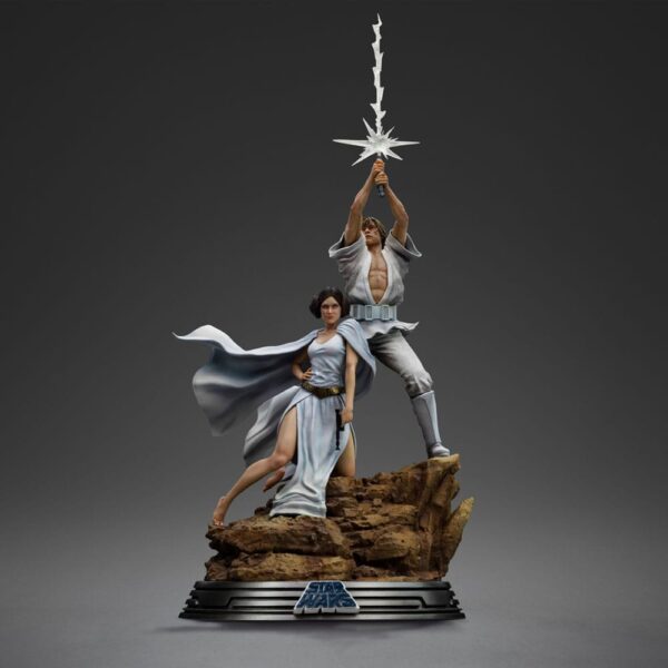 Star Wars Deluxe Art Scale Szobor 1/10 Luke and Leia 41 cm Star Wars Deluxe Art Scale Szobor 1/10 Luke and Leia 41 cm