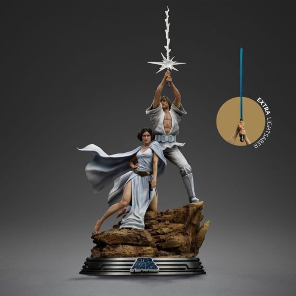 Star Wars Deluxe Art Scale Szobor 1/10 Luke and Leia 41 cm Star Wars Deluxe Art Scale Szobor 1/10 Luke and Leia 41 cm