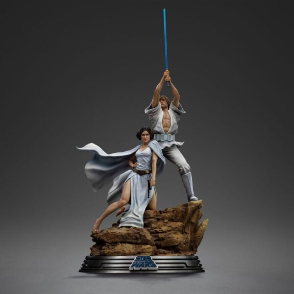 Star Wars Deluxe Art Scale Szobor 1/10 Luke and Leia 41 cm Star Wars Deluxe Art Scale Szobor 1/10 Luke and Leia 41 cm