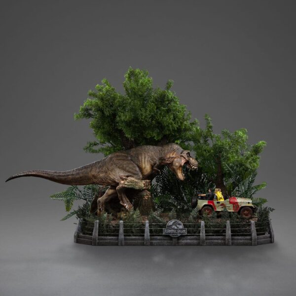 Jurassic Park Demi Art Scale Szobor 1/20 T-Rex Chase 30 cm Jurassic Park Demi Art Scale Szobor 1/20 T-Rex Chase 30 cm
