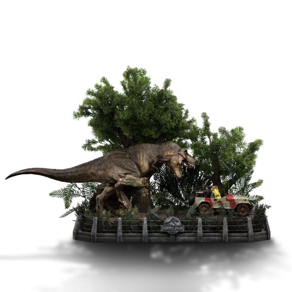 Jurassic Park Demi Art Scale Szobor 1/20 T-Rex Chase 30 cm Jurassic Park Demi Art Scale Szobor 1/20 T-Rex Chase 30 cm