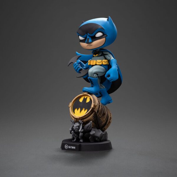 Batman Mini Co. PVC Figura Batman on Bat-Signal (Blue Variant) 15 cm