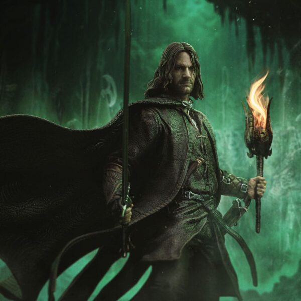 The Lord of the Rings Art Scale Szobor 1/10 Aragorn Unleashed 31 cm