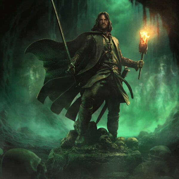 The Lord of the Rings Art Scale Szobor 1/10 Aragorn Unleashed 31 cm