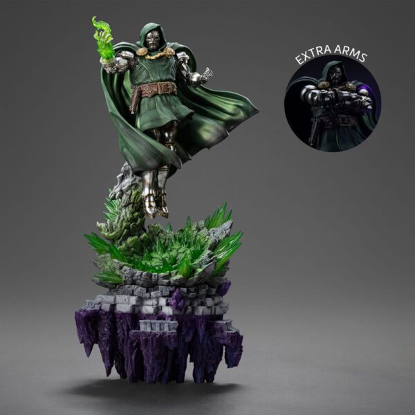 The Infinity Gauntlet Marvel Legends Diorama Szobor 1/10 Doctor Doom Deluxe Edition 42 cm