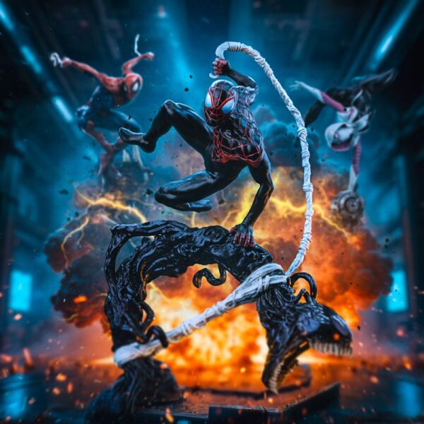 Spider-Man vs. Villains Diorama BDS Art Scale Szobor 1/10 Miles Morales 32 cm Spider-Man vs. Villains Diorama BDS Art Scale Szobor 1/10 Miles Morales 32 cm