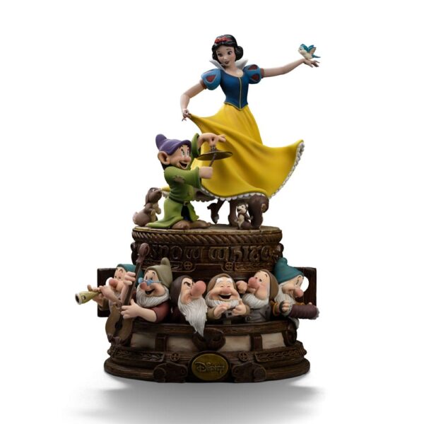 Snow White and the Seven Dwarves Art Scale Szobor 1/10 Snow White and Dopey Deluxe Edition 21 cm