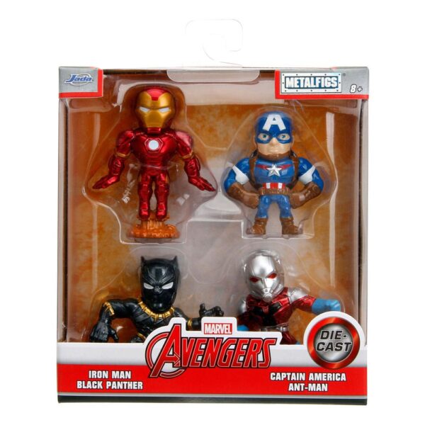 Avengers Nano Metalfigs Diecast Mini Figuras 4-Pack 6 cm