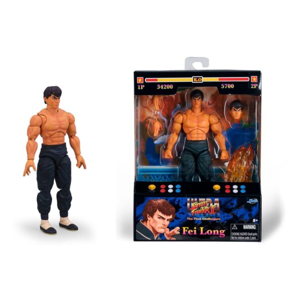 Ultra Street Fighter II: The Final Challengers Akció Figura 1/12 Fei-Long 15 cm