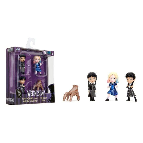 Wednesday Nano Metalfigs Diecast Mini Figuras 4-Pack Wave 1 4 cm Wednesday Nano Metalfigs Diecast Mini Figuras 4-Pack Wave 1 4 cm