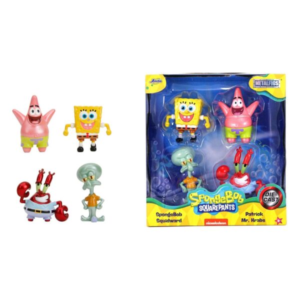 Spongebob Squarepants Nano Metalfigs Diecast Mini Figuras 4-Pack Wave 1 4 cm Spongebob Squarepants Nano Metalfigs Diecast Mini Figuras 4-Pack Wave 1 4 cm