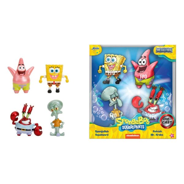 Spongebob Squarepants Nano Metalfigs Diecast Mini Figuras 4-Pack Wave 1 4 cm Spongebob Squarepants Nano Metalfigs Diecast Mini Figuras 4-Pack Wave 1 4 cm