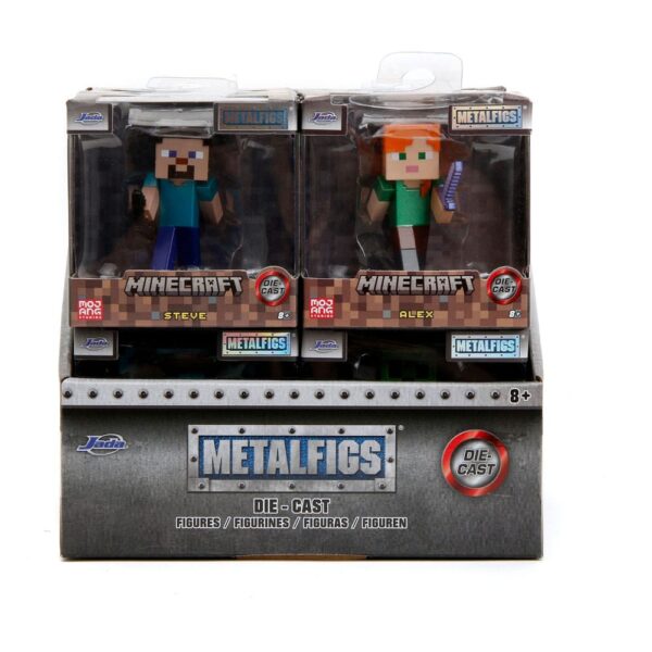 Minecraft Nano Metalfigs Diecast Mini Figuras 6 cm Assortment (12)