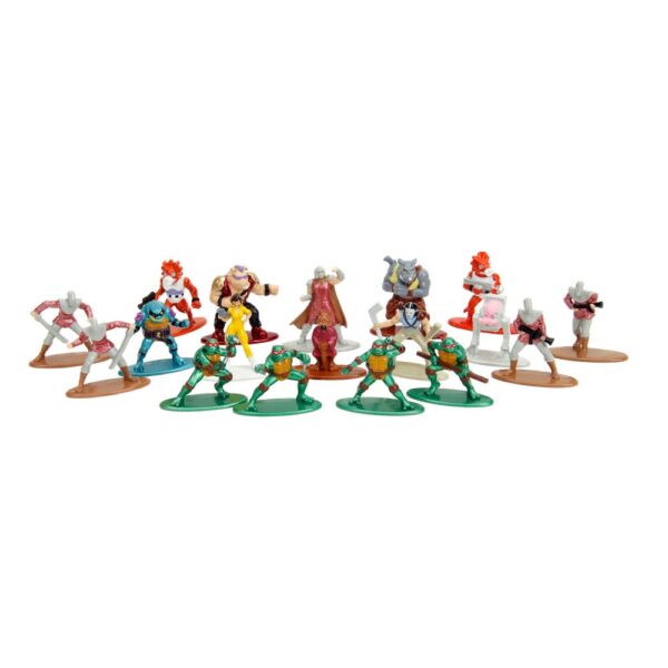 Teenage Mutant Ninja Turtles Nano Metalfigs Diecast Mini Figuras 18-Pack Wave 2 4 cm