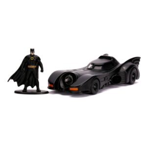 Batman 1989 Hollywood Rides Diecast Model 1/32 1989 Batmobile with Figura
