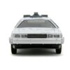 Back to the Future Hollywood Rides Diecast Model 1/32 DeLorean Time Machine Frost