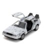 Back to the Future Hollywood Rides Diecast Model 1/32 DeLorean Time Machine Frost