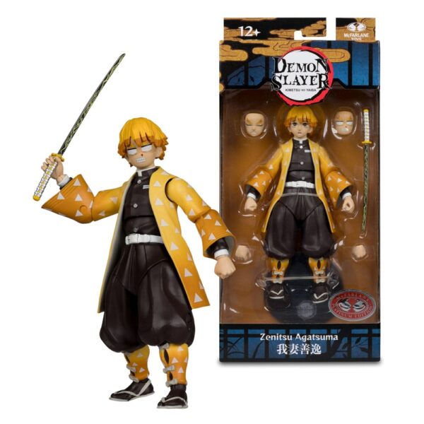 Demon Slayer: Kimetsu no Yaiba Akció Figura Zenitsu Agatsuma Plantinum Edition 15 cm