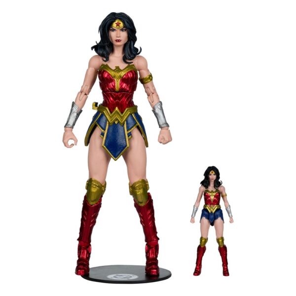 DC Justice League Monsterverse DC Multiverse Akció Figuras 2-Pack Wonder Woman Vs. Atomic Blast Godzilla 18 cm
