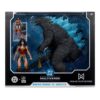 DC Justice League Monsterverse DC Multiverse Akció Figuras 2-Pack Wonder Woman Vs. Atomic Blast Godzilla 18 cm
