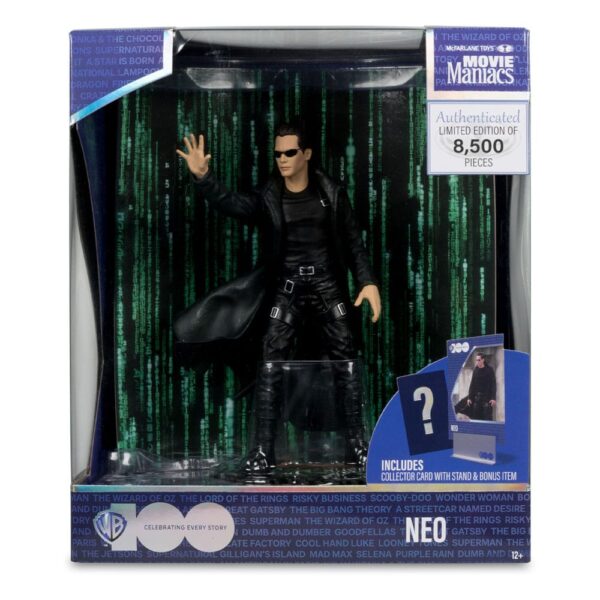 Matrix Movie Maniacs Akció Figura Neo 15 cm