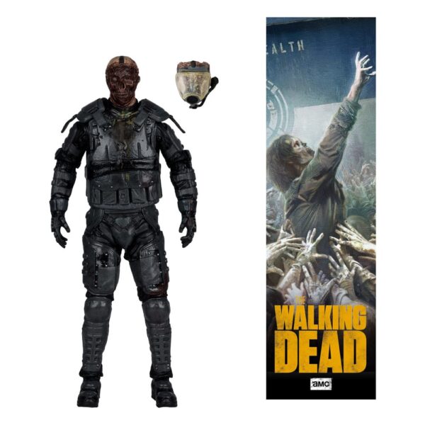 The Walking Dead  Akció Figura Gas Mask Zombie (Season 4) 13 cm