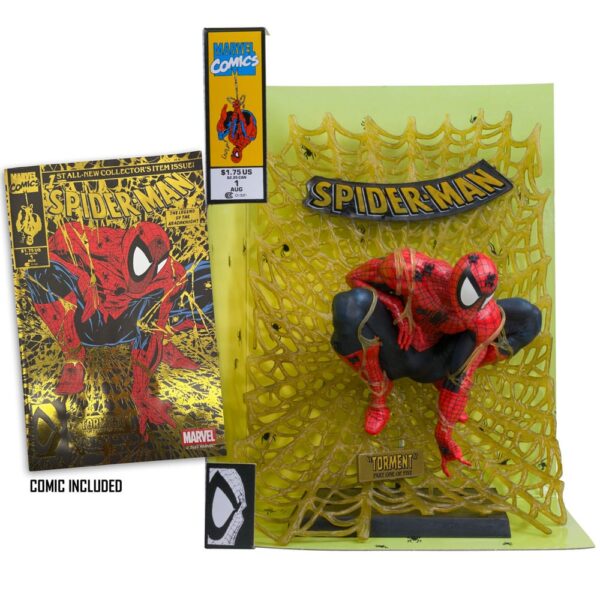 Marvel Collection PVC Szobor 1/6 Spider-Man (Spider-Man # 1) (Gold Edition) (Gold Label) 15 cm Marvel Collection PVC Szobor 1/6 Spider-Man (Spider-Man # 1) (Gold Edition) (Gold Label) 15 cm