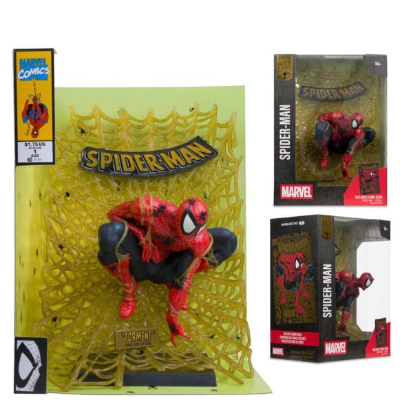 Marvel Collection PVC Szobor 1/6 Spider-Man (Spider-Man # 1) (Gold Edition) (Gold Label) 15 cm Marvel Collection PVC Szobor 1/6 Spider-Man (Spider-Man # 1) (Gold Edition) (Gold Label) 15 cm