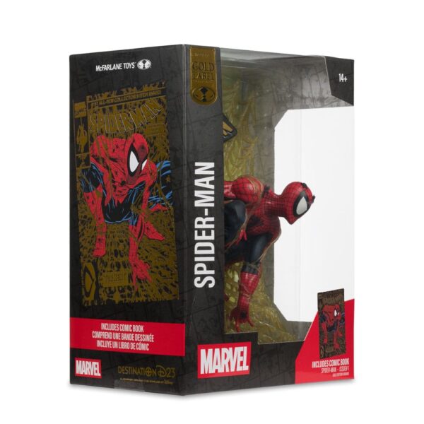 Marvel Collection PVC Szobor 1/6 Spider-Man (Spider-Man # 1) (Gold Edition) (Gold Label) 15 cm Marvel Collection PVC Szobor 1/6 Spider-Man (Spider-Man # 1) (Gold Edition) (Gold Label) 15 cm