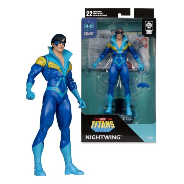 DC Direct McFarlane Toys Digital Akció Figura Nightwing (Teen Titans) 18 cm