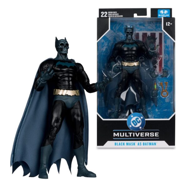 DC Multiverse Akció Figura Black Mask as Batman (Beneath the Mask) 18 cm