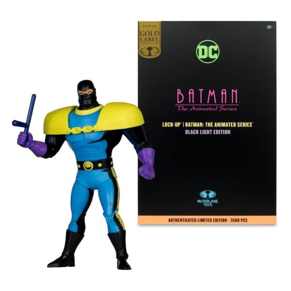 Batman: The Animated Series DC Direct Build-A Akció Figuras Wave 5 Lock-Up Black Light Edition (Gold Label) 15 cm