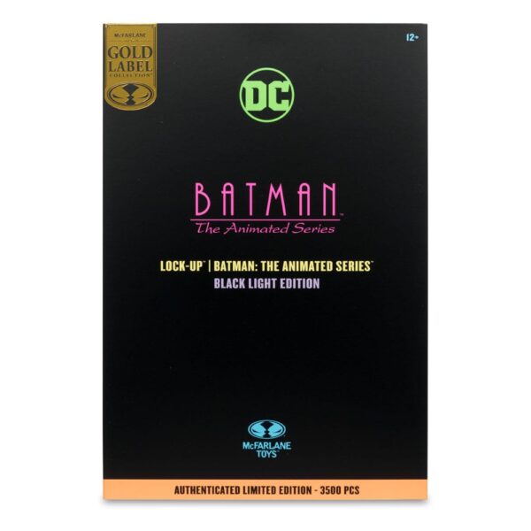 Batman: The Animated Series DC Direct Build-A Akció Figuras Wave 5 Lock-Up Black Light Edition (Gold Label) 15 cm