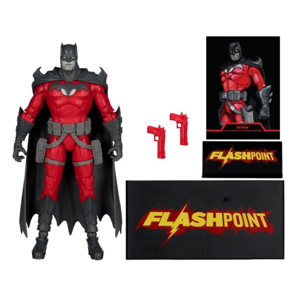 DC Multiverse Akció Figura Batman (Flashpoint) (Black & White Accent Edition) (Gold Label) 18 cm