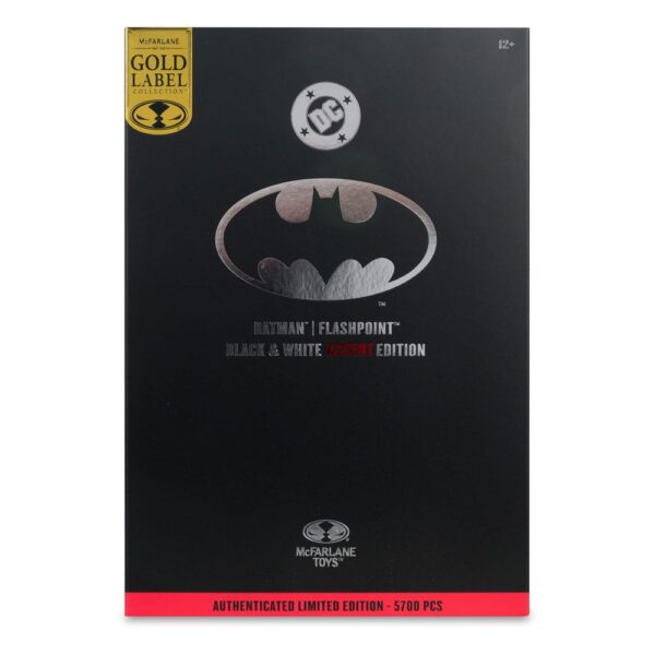 DC Multiverse Akció Figura Batman (Flashpoint) (Black & White Accent Edition) (Gold Label) 18 cm