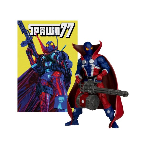 Spawn Page Punchers Akció Figura Spawn 1977 Red and Blue (Chase) Red Platinum Edition 18 cm