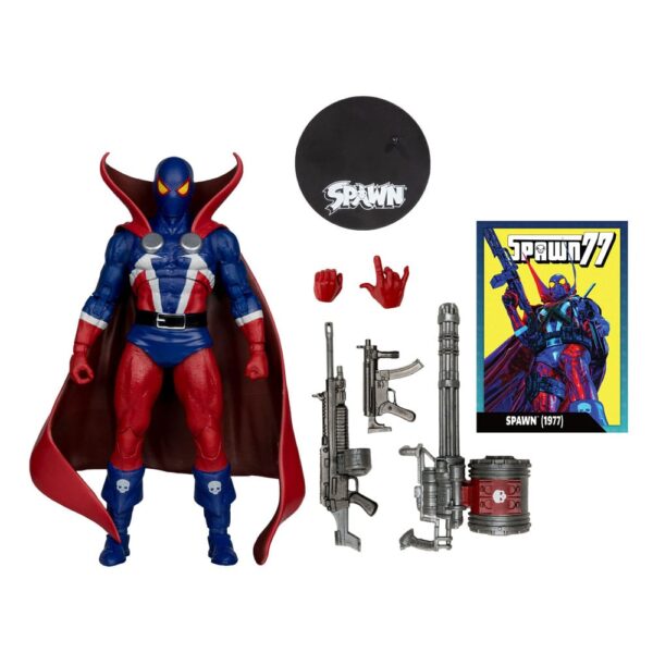 Spawn Page Punchers Akció Figura Spawn 1977 Red and Blue (Chase) Red Platinum Edition 18 cm