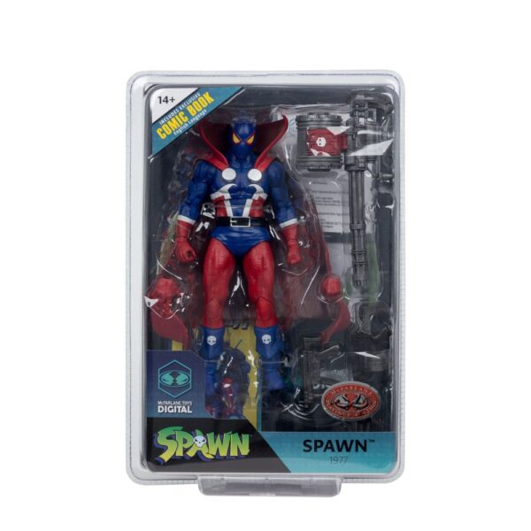 Spawn Page Punchers Akció Figura Spawn 1977 Red and Blue (Chase) Red Platinum Edition 18 cm