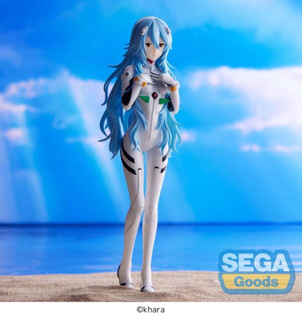 Evangelion: 3.0+1.0 Thrice Upon a Time SPM PVC Szobor Rei Ayanami Long Hair Ver. 21 cm